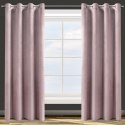 Zasłona gotowa na przelotkach 140x250 pudrowa różowa welurowa Rosa Zasłona gotowa na przelotkach 140x250 pudrowa różowa welurowa Rosa