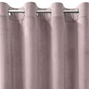 Zasłona gotowa na przelotkach 140x250 pudrowa różowa welurowa Rosa Zasłona gotowa na przelotkach 140x250 pudrowa różowa welurowa Rosa