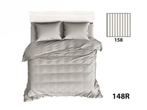 Poszewka bawełniana 40x40 R148 paski szare białe Poszewka bawełniana 40x40 R148 paski szare białe
