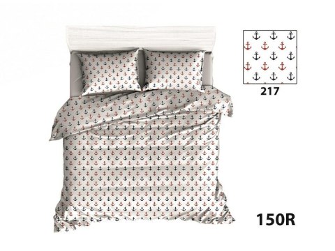 Poszewka bawełniana 70x80 R150 kotwice czerwone granatowe Poszewka bawełniana 70x80 R150 kotwice czerwone granatowe