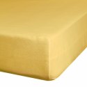 Prześcieradło satynowe z gumką 100x200 Nova musztardowe na wysoki materac 25 cm Eurofirany Prześcieradło satynowe z gumką 100x200 Nova musztardowe na wysoki materac 25 cm Eurofirany