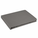 Prześcieradło satynowe z gumką 140x200 Nova popielate na wysoki materac 30 cm Eurofirany Prześcieradło satynowe z gumką 140x200 Nova popielate na wysoki materac 30 cm Eurofirany
