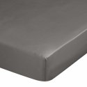 Prześcieradło satynowe z gumką 140x200 Nova popielate na wysoki materac 30 cm Eurofirany Prześcieradło satynowe z gumką 140x200 Nova popielate na wysoki materac 30 cm Eurofirany