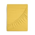 Prześcieradło satynowe z gumką 220x200 Nova musztardowe na wysoki materac 30 cm Eurofirany Prześcieradło satynowe z gumką 220x200 Nova musztardowe na wysoki materac 30 cm Eurofirany