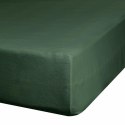 Prześcieradło satynowe z gumką 220x200 Nova zielone ciemne na wysoki materac 30 cm Eurofirany Prześcieradło satynowe z gumką 220x200 Nova zielone ciemne na wysoki materac 30 cm Eurofirany