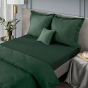 Prześcieradło satynowe z gumką 220x200 Nova zielone ciemne na wysoki materac 30 cm Eurofirany Prześcieradło satynowe z gumką 220x200 Nova zielone ciemne na wysoki materac 30 cm Eurofirany