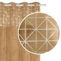 Zasłona 140x250 Glossy musztardowa srebrna welurowa gotowa na przelotkach Zasłona 140x250 Glossy musztardowa srebrna welurowa gotowa na przelotkach