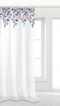 Zasłona 140x250 Mansion kwiaty róże biała granatowa różowa gotowa na taśmie Zasłona 140x250 Mansion kwiaty róże biała granatowa różowa gotowa na taśmie