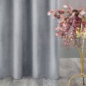 Zasłona gotowa na przelotkach 140x250 srebrna welurowa Rosa Zasłona gotowa na przelotkach 140x250 srebrna welurowa Rosa