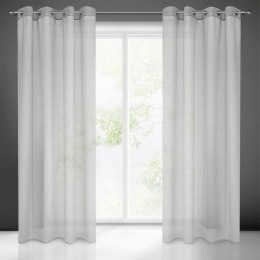 Firana 140x250 Madlen srebrna cekiny gotowa na przelotkach Eurofirany