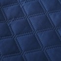 Narzuta z falbanką 160x220 Ruffy granatowa falbanka romby glamour dekoracyjna
