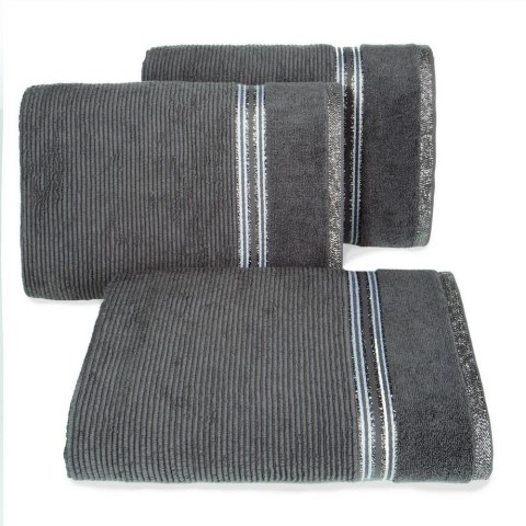 Ręcznik 50x90 Filon 04 stalowy 530g/m2 Eurofirany Ręcznik 50x90 Filon 04 stalowy 530g/m2 Eurofirany