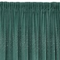Zasłona 140x270 Aurora turkusowa ciemna cekiny welurowa gotowa na taśmie Eurofirany Zasłona 140x270 Aurora turkusowa ciemna cekiny welurowa gotowa na taśmie Eurofirany