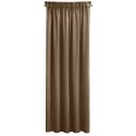 Zasłona 140x270 Sibel brązowa welurowa gotowa na taśmie Pierre Cardin Zasłona 140x270 Sibel brązowa welurowa gotowa na taśmie Pierre Cardin