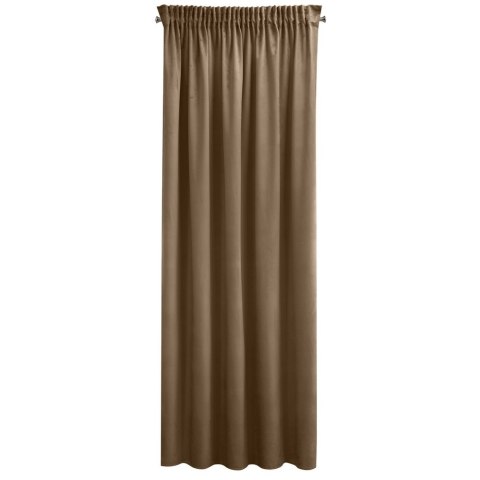 Zasłona 140x270 Sibel brązowa welurowa gotowa na taśmie Pierre Cardin Zasłona 140x270 Sibel brązowa welurowa gotowa na taśmie Pierre Cardin