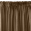 Zasłona 140x270 Sibel brązowa welurowa gotowa na taśmie Pierre Cardin Zasłona 140x270 Sibel brązowa welurowa gotowa na taśmie Pierre Cardin