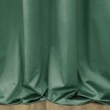Zasłona 140x270 Sibel miętowa ciemna welurowa gotowa na taśmie Pierre Cardin