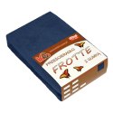 Prześcieradło frotte z gumką 220x240 granatowe 034 grube 200g/m2 KARO Prześcieradło frotte z gumką 220x240 granatowe 034 grube 200g/m2 KARO
