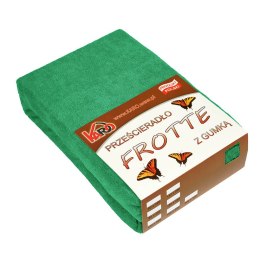Prześcieradło frotte z gumką 80x200 zielone trawiaste 049 grube 200g/m2 KARO
