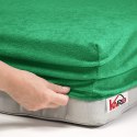 Prześcieradło frotte z gumką 80x200 zielone trawiaste 049 grube 200g/m2 KARO Prześcieradło frotte z gumką 80x200 zielone trawiaste 049 grube 200g/m2 KARO