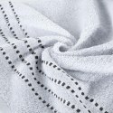 Ręcznik 30x50 Fiore biały 500g/m2 frotte ozdobiony bordiurą w postaci cienkich paseczków Eurofirany Ręcznik 30x50 Fiore biały 500g/m2 frotte ozdobiony bordiurą w postaci cienkich paseczków Eurofirany