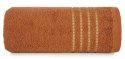 Ręcznik 30x50 Fiore ceglasty 500g/m2 frotte ozdobiony bordiurą w postaci cienkich paseczków Eurofirany Ręcznik 30x50 Fiore ceglasty 500g/m2 frotte ozdobiony bordiurą w postaci cienkich paseczków Eurofirany