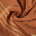 Ręcznik 30x50 Fiore ceglasty 500g/m2 frotte ozdobiony bordiurą w postaci cienkich paseczków Eurofirany Ręcznik 30x50 Fiore ceglasty 500g/m2 frotte ozdobiony bordiurą w postaci cienkich paseczków Eurofirany