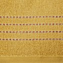 Ręcznik 30x50 Fiore musztardowy 500g/m2 frotte ozdobiony bordiurą w postaci cienkich paseczków Eurofirany Ręcznik 30x50 Fiore musztardowy 500g/m2 frotte ozdobiony bordiurą w postaci cienkich paseczków Eurofirany