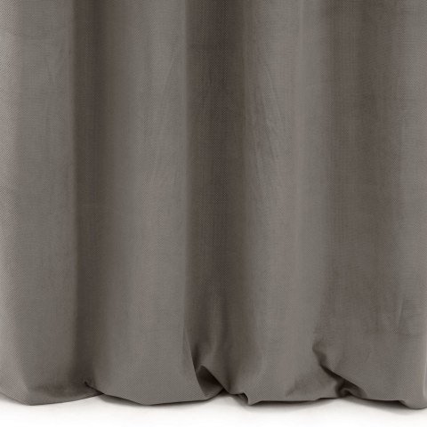 Zasłona 140x250 Milo popielata welurowa gotowa na przelotkach Eurofirany Zasłona 140x250 Milo popielata welurowa gotowa na przelotkach Eurofirany