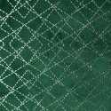 Zasłona 140x250 Moly zielona srebrna welurowa gotowa na przelotkach Zasłona 140x250 Moly zielona srebrna welurowa gotowa na przelotkach