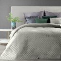 Narzuta dekoracyjna 220x240 Dimon srebrna geometryczna welurowa Eurofirany Narzuta dekoracyjna 220x240 Dimon srebrna geometryczna welurowa Eurofirany