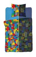 Pościel świecąca w ciemności 160x200 Klocki konstrukcyjne 3534 A bawełniana wielokolorowa Fluo 8460 młodzieżowa dziecięca Pościel świecąca w ciemności 160x200 Klocki konstrukcyjne 3534 A bawełniana wielokolorowa Fluo 8460 młodzieżowa dziecięca