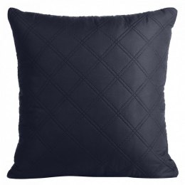 Poszewka dekoracyjna 40x40 Boni 3 granatowa wzór geometryczny romby