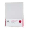 Prześcieradło jersey z gumką 140x200 białe na wysoki materac 30 cm 125 g/m2 Prześcieradło jersey z gumką 140x200 białe na wysoki materac 30 cm 125 g/m2