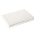 Prześcieradło jersey z gumką 140x200 kremowe na wysoki materac 30 cm 125 g/m2