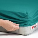 Prześcieradło jersey z gumką 160x220 turkusowe ciemne 016 grube 150g/m2 KARO Prześcieradło jersey z gumką 160x220 turkusowe ciemne 016 grube 150g/m2 KARO