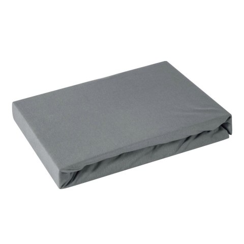 Prześcieradło jersey z gumką 180x200 stalowe na wysoki materac 30 cm 125 g/m2 Prześcieradło jersey z gumką 180x200 stalowe na wysoki materac 30 cm 125 g/m2
