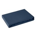 Prześcieradło jersey z gumką 220x200 granatowe na wysoki materac 30 cm 125 g/m2 Prześcieradło jersey z gumką 220x200 granatowe na wysoki materac 30 cm 125 g/m2