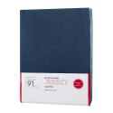 Prześcieradło jersey z gumką 220x200 granatowe na wysoki materac 30 cm 125 g/m2 Prześcieradło jersey z gumką 220x200 granatowe na wysoki materac 30 cm 125 g/m2