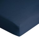 Prześcieradło jersey z gumką 220x200 granatowe na wysoki materac 30 cm 125 g/m2 Prześcieradło jersey z gumką 220x200 granatowe na wysoki materac 30 cm 125 g/m2