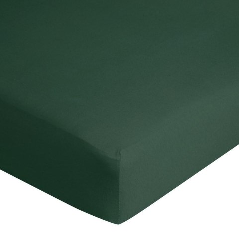 Prześcieradło jersey z gumką 240x220 zielone ciemne na wysoki materac 30 cm 125 g/m2 Prześcieradło jersey z gumką 240x220 zielone ciemne na wysoki materac 30 cm 125 g/m2