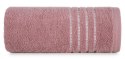 Ręcznik 50x90 Fiore lililowy ciemny 500g/m2 frotte ozdobiony bordiurą w postaci cienkich paseczków Eurofirany Ręcznik 50x90 Fiore lililowy ciemny 500g/m2 frotte ozdobiony bordiurą w postaci cienkich paseczków Eurofirany