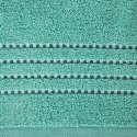 Ręcznik 50x90 Fiore miętowy 500g/m2 frotte ozdobiony bordiurą w postaci cienkich paseczków Eurofirany Ręcznik 50x90 Fiore miętowy 500g/m2 frotte ozdobiony bordiurą w postaci cienkich paseczków Eurofirany