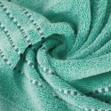 Ręcznik 70x140 Fiore miętowy 500g/m2 frotte ozdobiony bordiurą w postaci cienkich paseczków Eurofirany Ręcznik 70x140 Fiore miętowy 500g/m2 frotte ozdobiony bordiurą w postaci cienkich paseczków Eurofirany