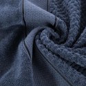 Ręcznik Jessi 30x50 granatowy 500g/m2 z fakturą wytłaczanej krateczki i welurową bordiurą frotte Eurofirany Ręcznik Jessi 30x50 granatowy 500g/m2 z fakturą wytłaczanej krateczki i welurową bordiurą frotte Eurofirany