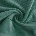Ręcznik Jessi 30x50 zielony ciemny 500g/m2 z fakturą wytłaczanej krateczki i welurową bordiurą frotte Eurofirany Ręcznik Jessi 30x50 zielony ciemny 500g/m2 z fakturą wytłaczanej krateczki i welurową bordiurą frotte Eurofirany