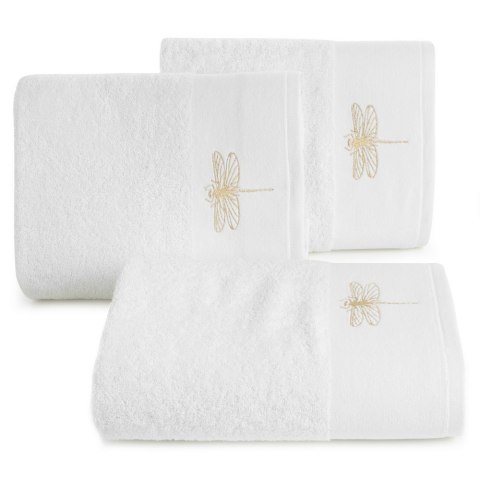 Ręcznik Lori 1 50x90 biały ważka 485g/m2 frotte Eurofirany Ręcznik Lori 1 50x90 biały ważka 485g/m2 frotte Eurofirany