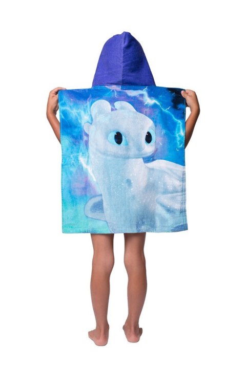 Poncho dla dzieci 50x115 Jak wytresować smoka 3 ręcznik z kapturem 7721 dziecięce Poncho dla dzieci 50x115 Jak wytresować smoka 3 ręcznik z kapturem 7721 dziecięce