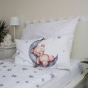 Pościel bawełniana 100x135 Miś baloniki gwiazki 7547 biała szara księżyc chmurki Teddy Bear dziecięca do łóżeczka poszewka 40x60 Pościel bawełniana 100x135 Miś baloniki gwiazki 7547 biała szara księżyc chmurki Teddy Bear dziecięca do łóżeczka poszewka 40x60