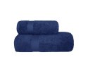 Ręcznik Fashion 70x140 granatowy 550g/m2 z bordiurą frotte bawełniany jednobarwny Ręcznik Fashion 70x140 granatowy 550g/m2 z bordiurą frotte bawełniany jednobarwny